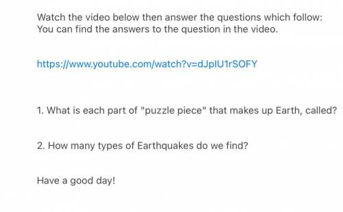 hi guys! help with this pls u need to paste the link on you tube and answer the questions on the pi