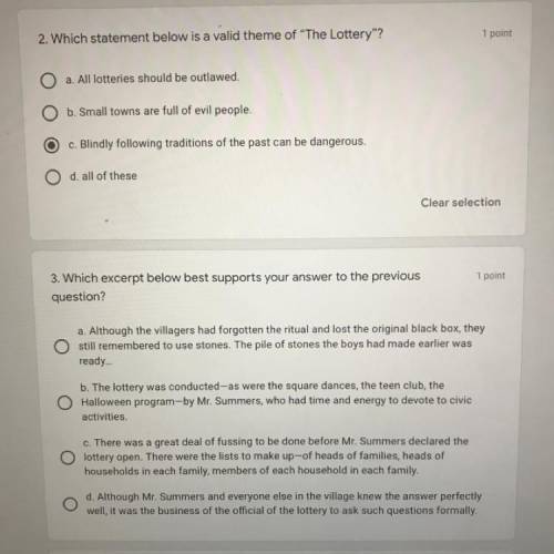 I need help on question 3 !! Which statement best supports number 2n