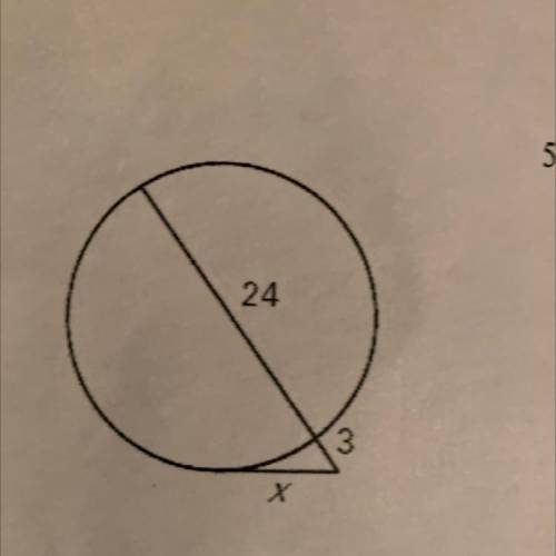Find the value of x.Please