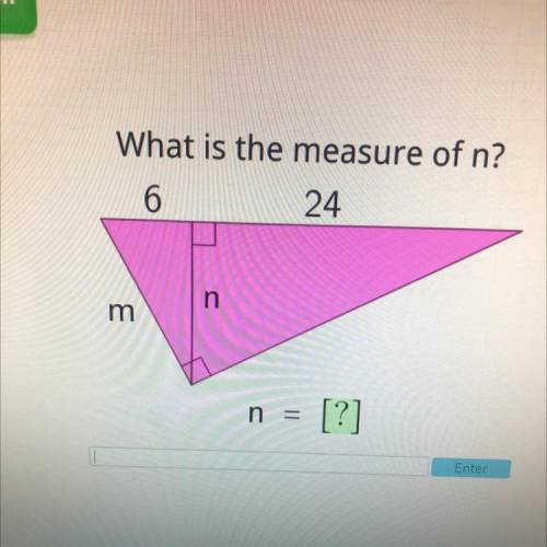What is the measure of m? m=? 24 6