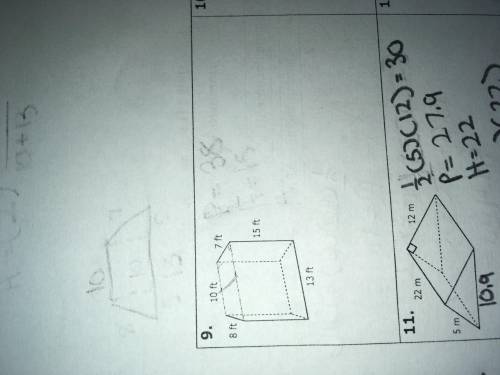I need help finding the height of an irregular trapezoidal prism without the area, and the surface