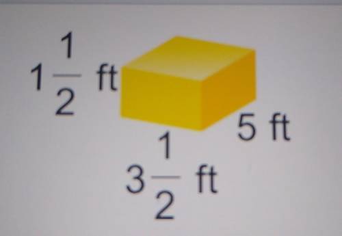 Find the volume of the rectangular prism.​