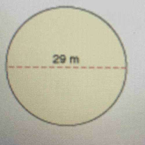 Find the area of the circle to the nearest tenth.

A.210.3 sq m
B. 660.5 sq m
C. 2075.1 sq m 
D. 2