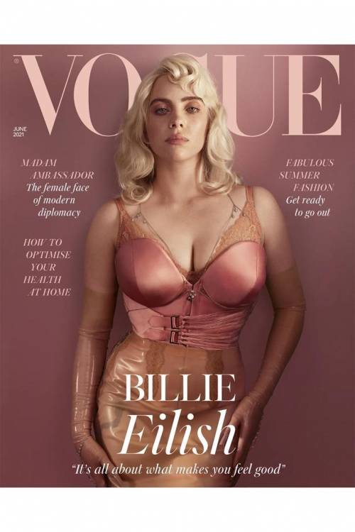 Omg- look at billie eilish as the new british vogue cover for june
