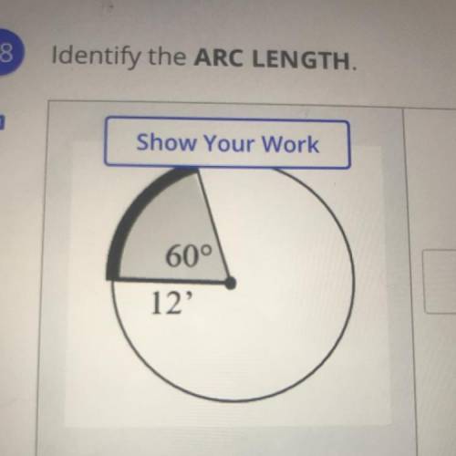 Identify the arc length