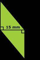 What is the area, in square millimeters, of the parallelogram below?