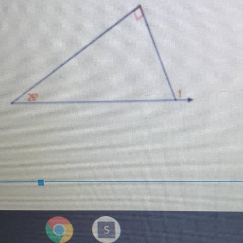 What is the measure of angle of 1?