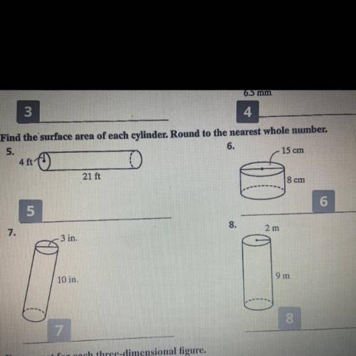 Solver for surface area can someone help out with these four