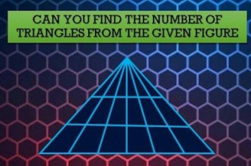 Can you find the number of triangles in this given figure.​