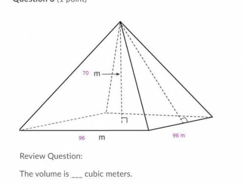 What is the volume of the pyramid?