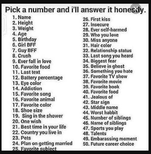 I promise to answer honestly