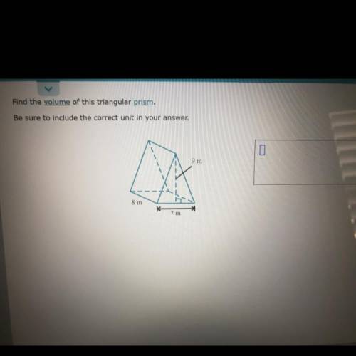 Find the volume of the triangular prism. NO LINKS