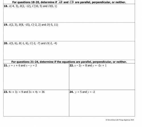 Need help #’s 18-24 show work and answers please