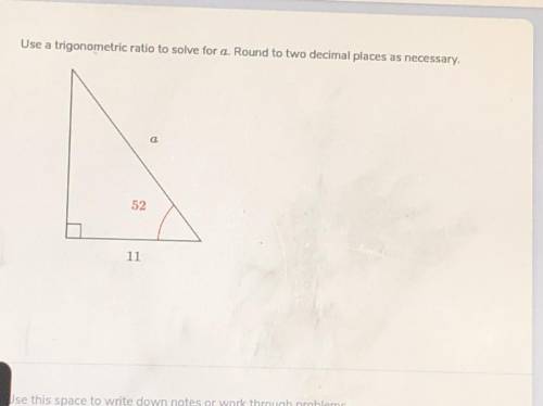 Use cos to solve for a(please no links and show work)