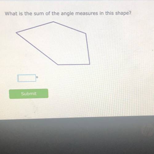 What is the sum of the angle measures in this shape?
Please no links!!