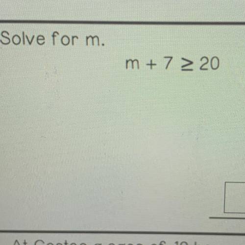 3. Solve for m. Please help