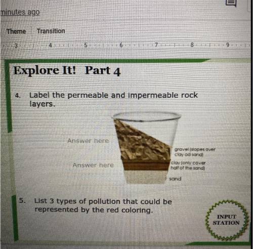 (I really need this to boost my grade)
Label the permeable and impermeable rock layers