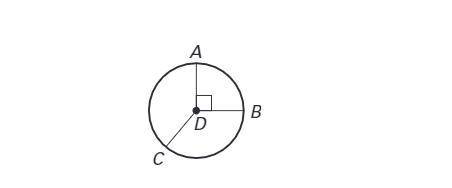 Find the measures of the arcs listed below.
arc AB=
arc ACB=