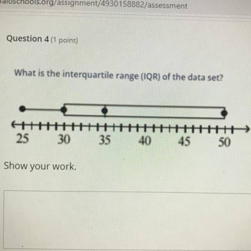 Is it the interquartile range (IQR) of the data set?