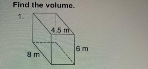 Find the volume.
Need help