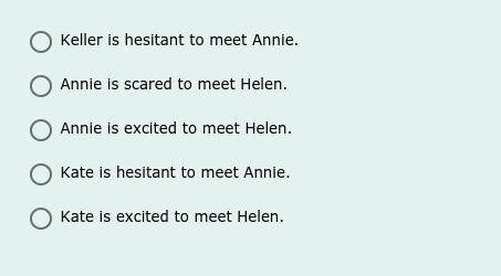 Below you will find dialogue from the play. What inference can be made about ANNIE based on the dia