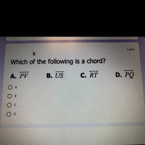 Which of the following is a chord
