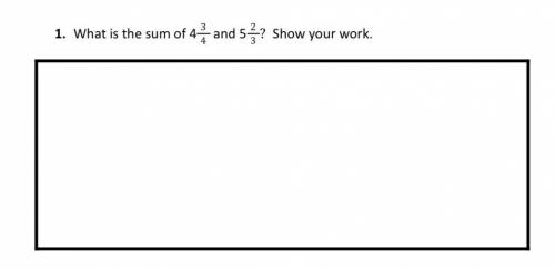 What is the sum of 4 3/4 and 5 2/3