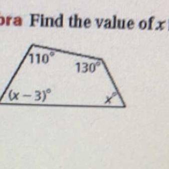 Will give brainliest answer, find the value of x