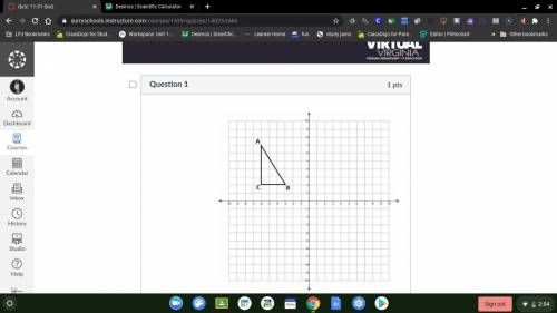 Please help i need a good grade

If the triangle shown is translated -2 units horizontally and 2 u