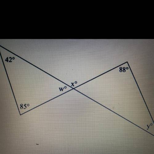 What is the value of y? Angles