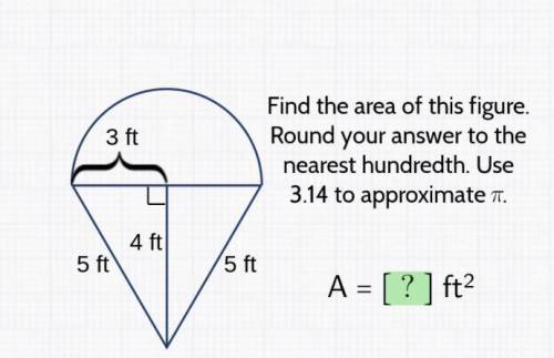 Find the area of this figure and round to the nearest hundredth