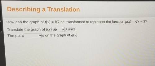 How can the graph of f(x) = 3x be transformed to represent the function g(x) = 3x - 3? Translate th
