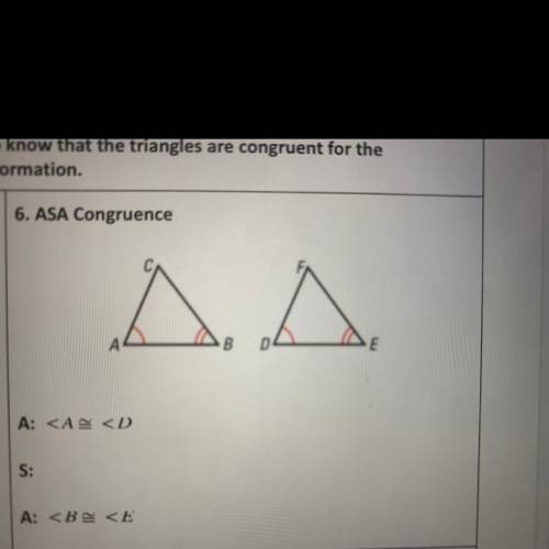 I want to know if I’m correct

Is the side AB and DE? 
(Look at the picture for a better explanati