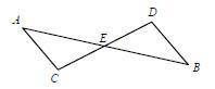 What piece of information would prove ∆ACE ≅ ∆BDE by Side-Angle-Side?

a. E bisects AB and CD
b. A