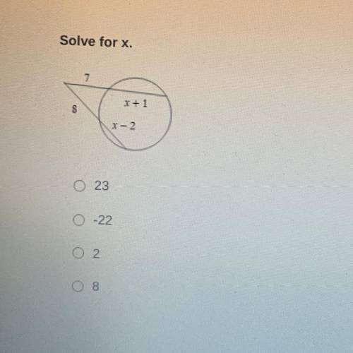 Solve for x. Solve for x.