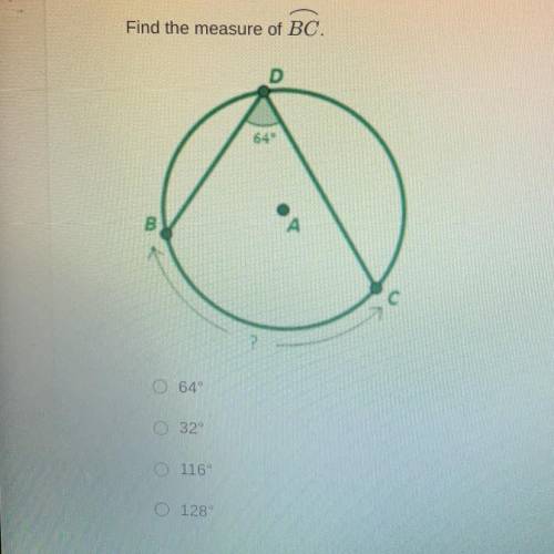 Find the measure of BC
