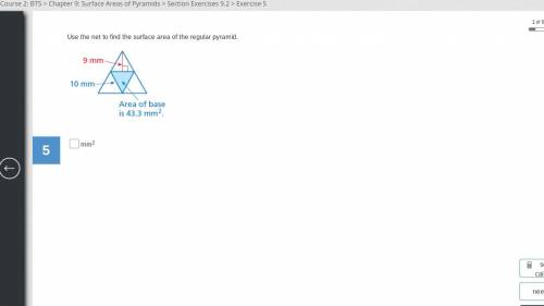 Find the surface area of the pyramid. Correct answer will be marked brainliest