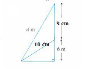 Q 5 a) calculate the value of d