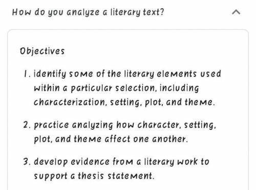 How do you identify the literary text?​
