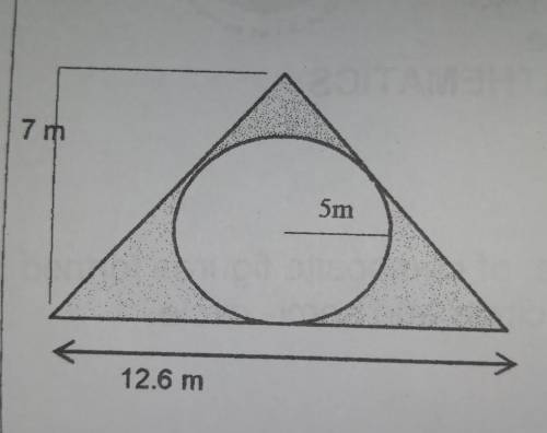 1. The radius of a circle is

A. 7 m B. 5 m C. 12.6 m D. 8 m2. The area of triangle isA.78.5 m² B