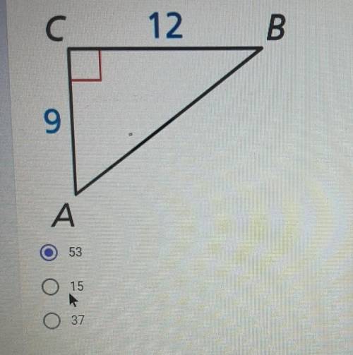 Find the measure of angle B. Round your answer to the nearest whole 10 points number. ​