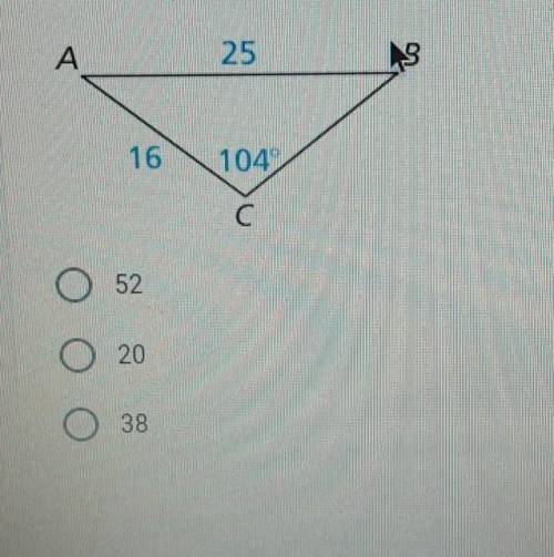 Find the measure of angle B. Round your answer to the nearest whole 10 points number. *​