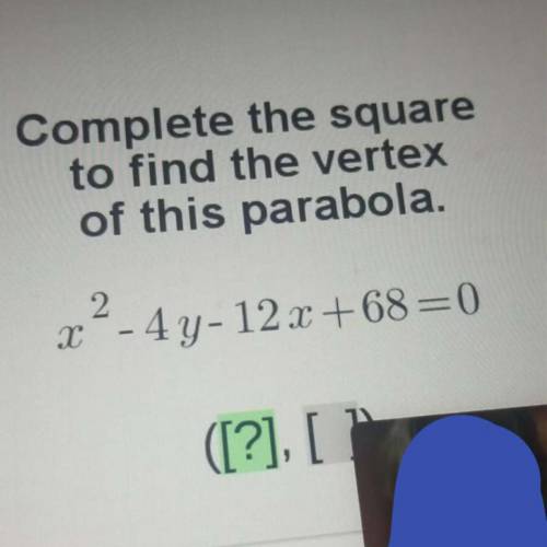 Complete the square to find the vertex of the parabola.