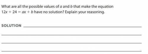 What are all the possible values of a and b that make the equation