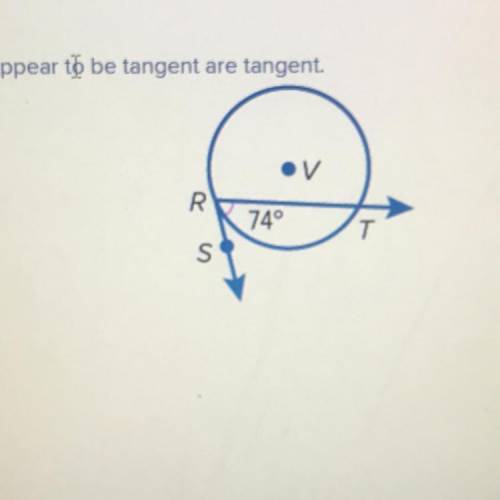 Find mRT. Assume that segments that appear to be tangent are tangent.