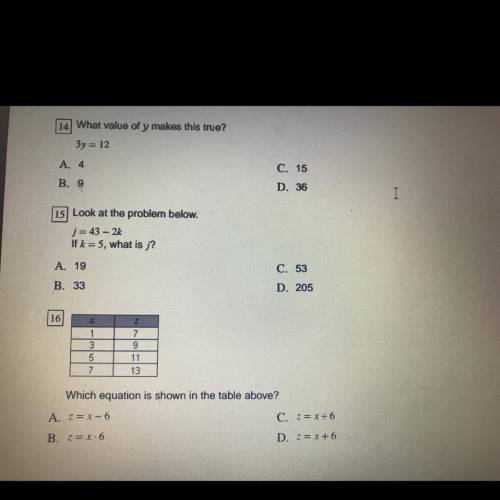 Can y’all help me on question 15?!