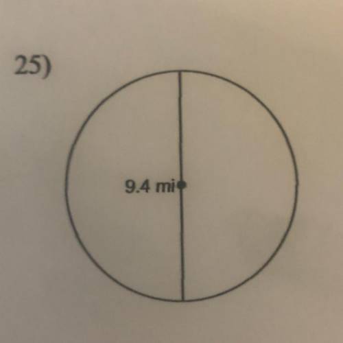 Find circumference and area