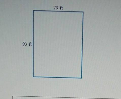 What is the area and perimeter of 73 ft and 93 ft​