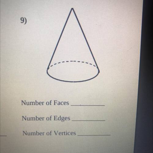 Number of faces?
number of edges?
number of vertices?