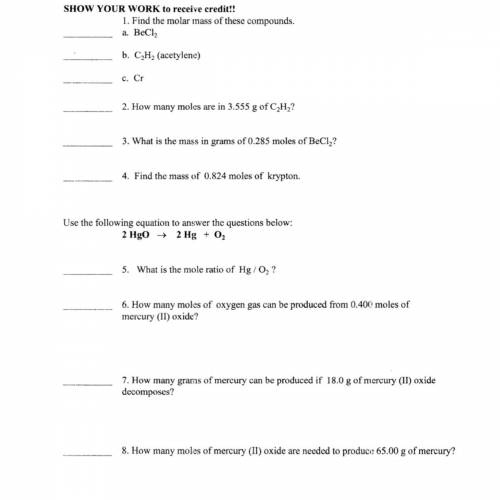 What is the mole ratio of Hg/O2
i need help with this test please help!!!